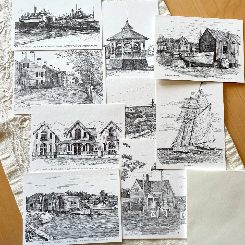 Set of 9 Cards - Artwork by CM Goff